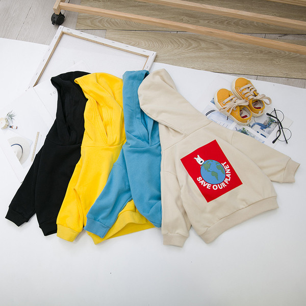 Hanorac pentru copii model nou pentru baieti cu gluga in mai multe culori