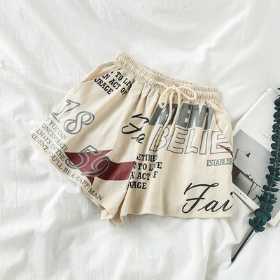 Pantaloni scurti casual dama in doua culori cu cravate