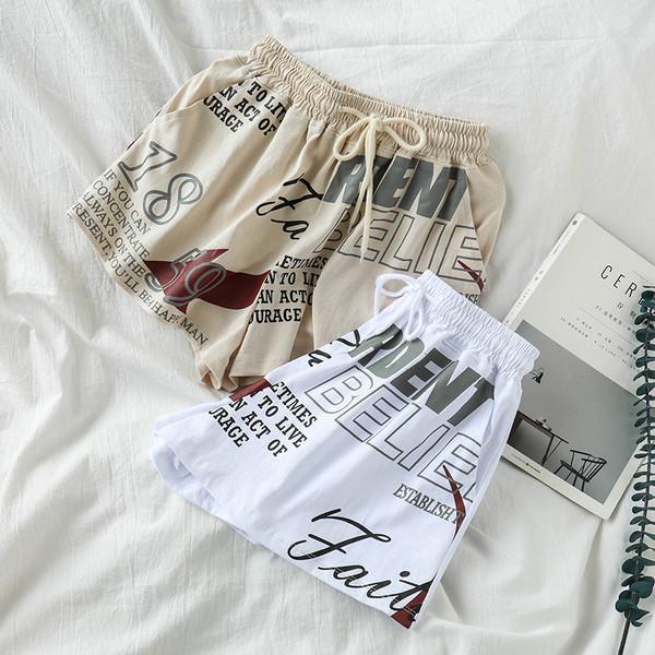 Pantaloni scurti casual dama in doua culori cu cravate