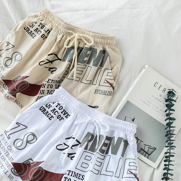 Pantaloni scurti casual dama in doua culori cu cravate