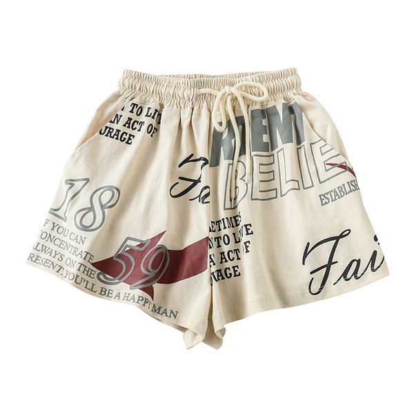 Pantaloni scurti casual dama in doua culori cu cravate