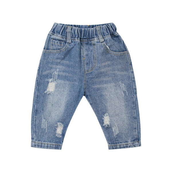 Pantaloni moderni pentru copii pentru baieti in albastru