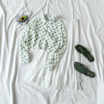 Fusta de dama moderna in alb si negru cu talie inalta