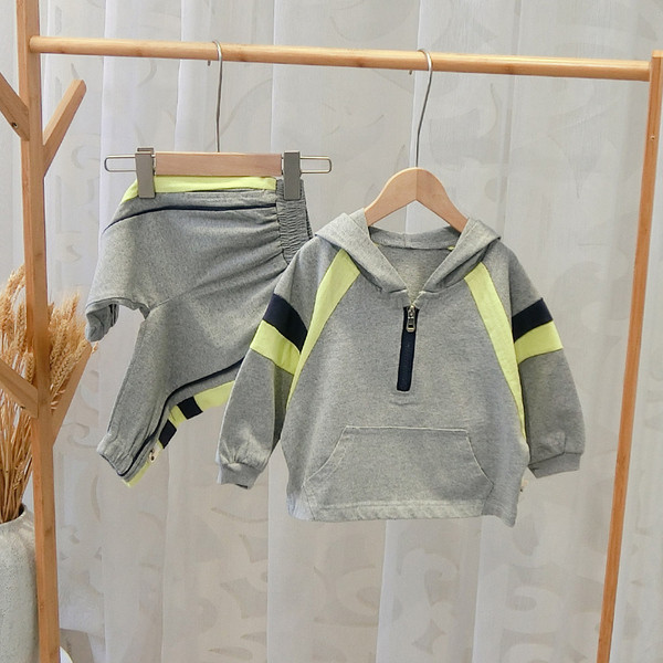 Set copii model nou pentru baieti in gri