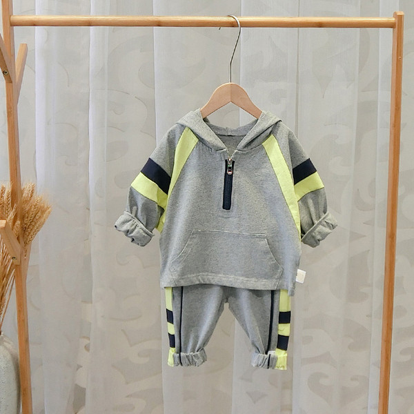 Set copii model nou pentru baieti in gri