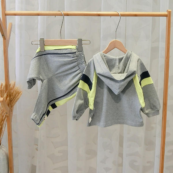 Set copii model nou pentru baieti in gri