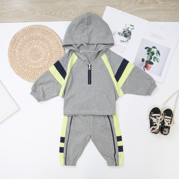 Set copii model nou pentru baieti in gri