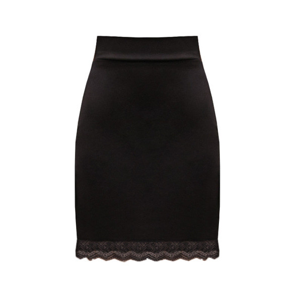 Fusta eleganta de dama cu dantela in negru