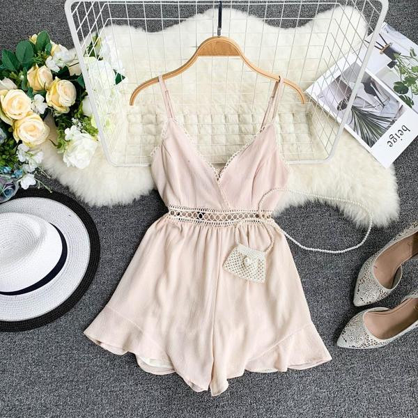 Salopeta scurta de dama cu bretele in trei culori