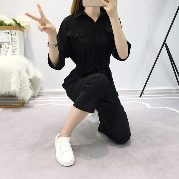 Salopeta dama casual cu legaturi in talie in mai multe culori