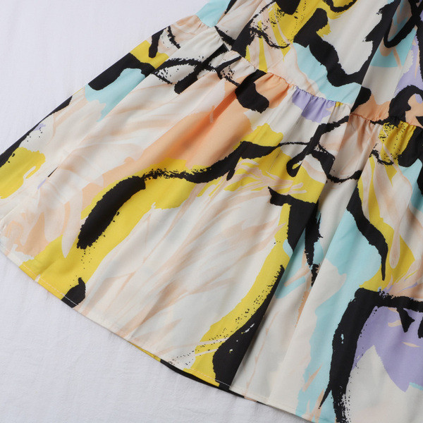 Fusta lunga de dama in model croiat in doua culori