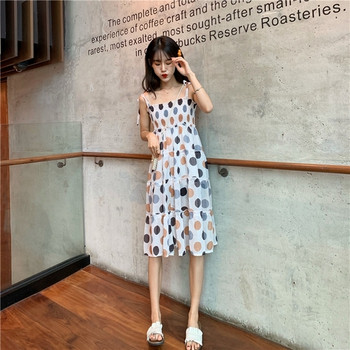 Rochie de dama moderna cu buline in doua modele