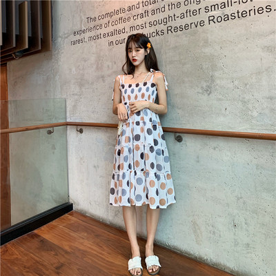 Rochie de dama moderna cu buline in doua modele