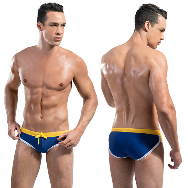 Мъжки бански тип слип с връзки в различни цветове