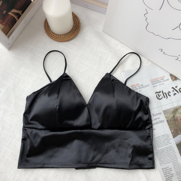 Top de damă modern cu bretele subțiri în alb-negru