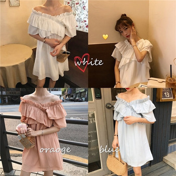 Rochie scurta de dama eleganta in trei culori