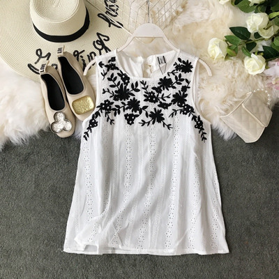 Maieu modern de damă cu broderie în patru culori