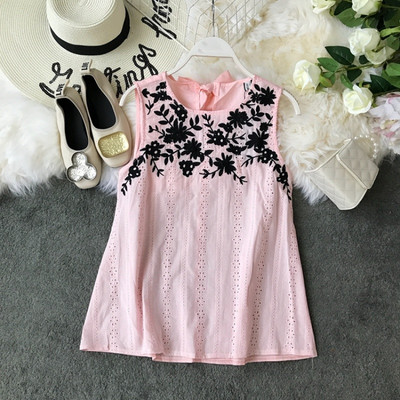 Maieu modern de damă cu broderie în patru culori