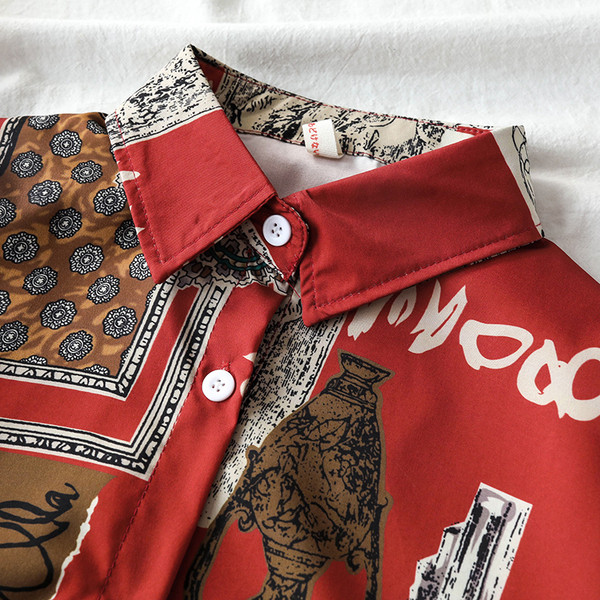 Cămașă casual de damă cu nasturi și mâneci scurte