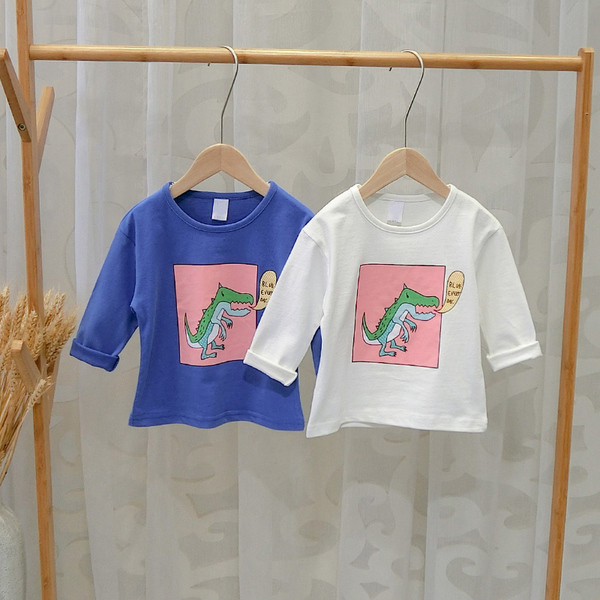 Bluză casual pentru copii pentru băieți în alb și albastru