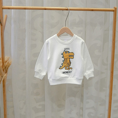 Ежедневна детска блуза с О-образно деколте в три цвята