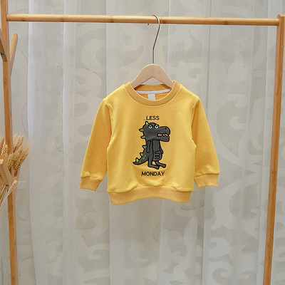 Ежедневна детска блуза с О-образно деколте в три цвята