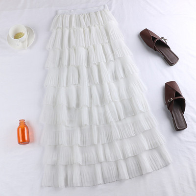 Fusta lungă de damă modernă în cinci culori