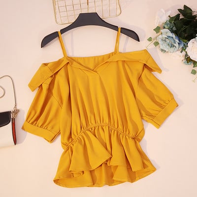 Bluza de dama puternica cu umerii goi in diferite culori