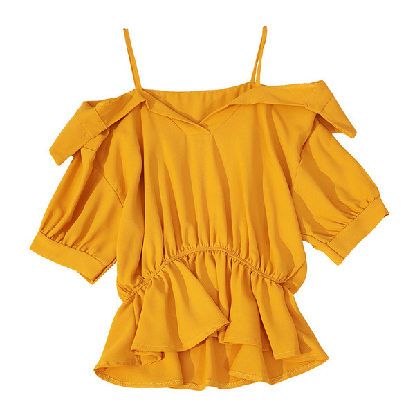 Bluza de dama puternica cu umerii goi in diferite culori