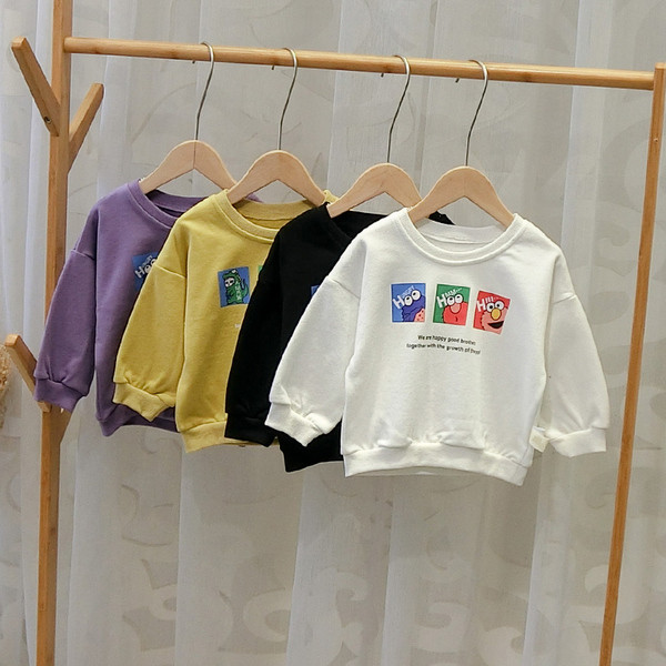 Bluza pentru copii model nou cu maneci lungi in mai multe culori