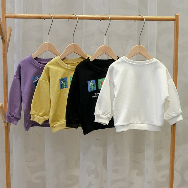 Bluza pentru copii model nou cu maneci lungi in mai multe culori