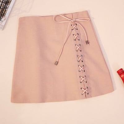 Модерна дамска пола с връзки в няколко цвята