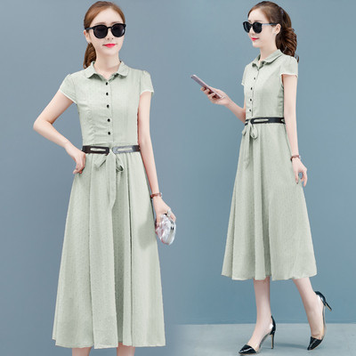 Rochie lunga dama casual in mai multe culori cu maneci scurte