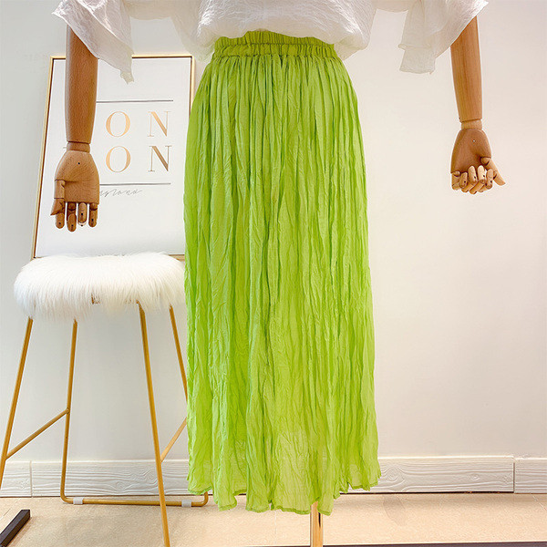 Fusta de dama moderna plisata in mai multe culori