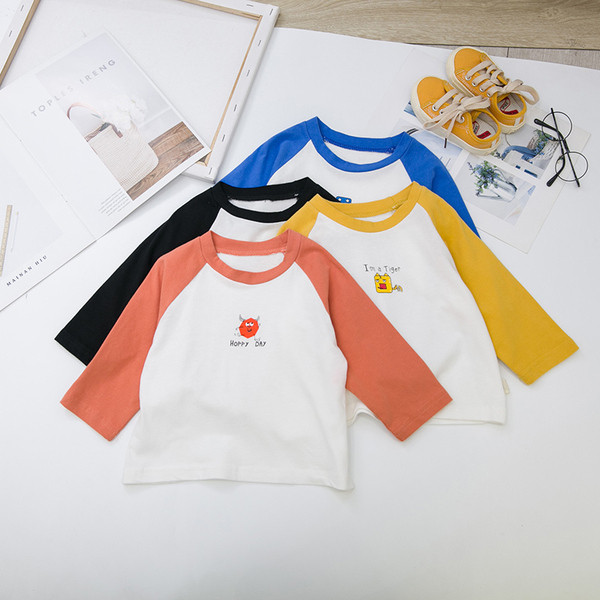 Bluza casual pentru copii cu decolteu O pentru baieti in mai multe culori