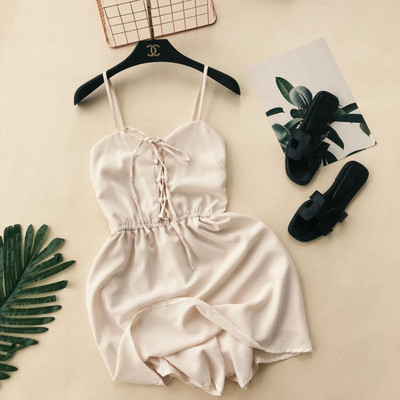 Дамски модерен гащеризон с тънки презрамки в няколко различни цвята