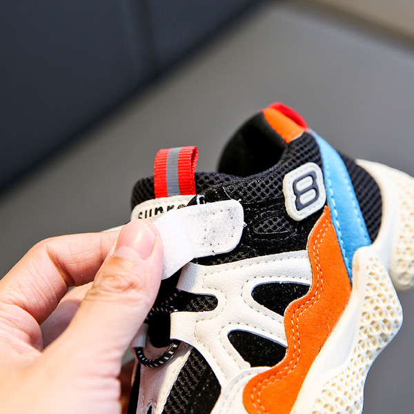 Adidași casual pentru copii pentru fete în alb și negru