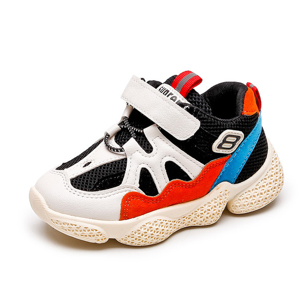 Adidași casual pentru copii pentru fete în alb și negru