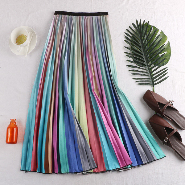 Fusta plisata dama in trei culori