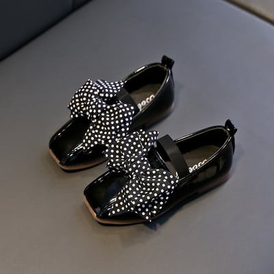 Mocasini eleganti pentru copii pentru fete cu panglica in mai multe culori