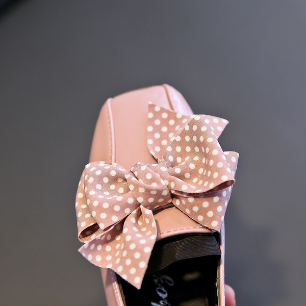 Mocasini eleganti pentru copii pentru fete cu panglica in mai multe culori