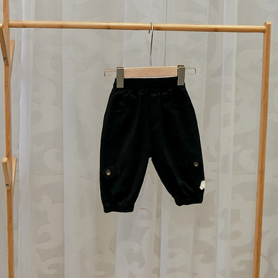 Model nou de pantaloni copii pentru baieti in negru si maro