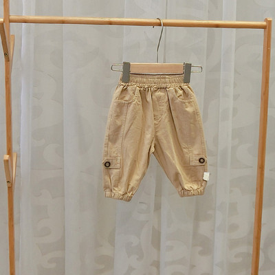 Model nou de pantaloni copii pentru baieti in negru si maro