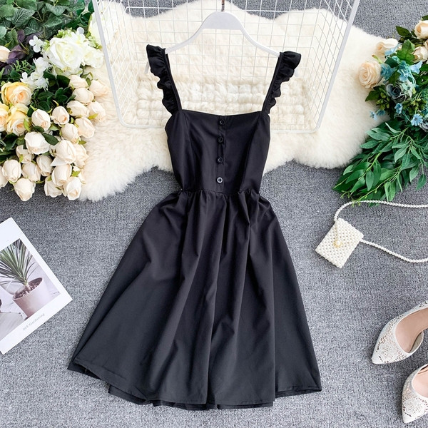 Rochie de dama cu nasturi cu model croiat in mai multe culori diferite