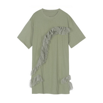 Rochie de dama moderna cu dantela in doua culori