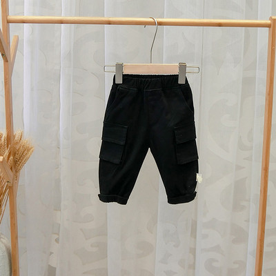 Model nou de pantaloni casual pentru copii pentru baieti in maro si negru