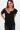 Tricou casual dama cu element metalic in negru