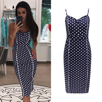 Rochie elegantă de damă cu puncte în patru culori