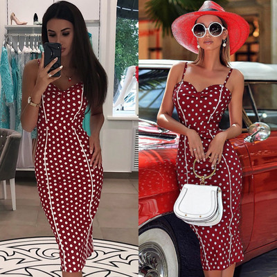 Rochie elegantă de damă cu puncte în patru culori