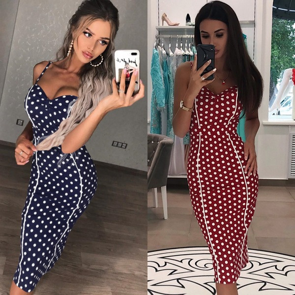 Rochie elegantă de damă cu puncte în patru culori